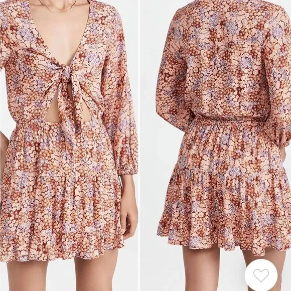 L Space Stay Golden Dress Tie Front - Picture 6 of 7